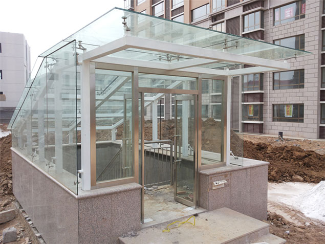 西安钢结构玻璃雨棚