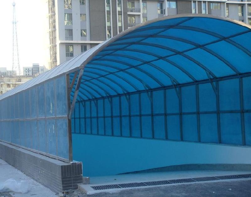 阳光板雨棚制作安装工程